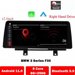 12.3 inch Android 11 Car Multimedia Player For BMW F30/F31/F32/F33 NBT RHD Autoradio GPS Navigation 4G LTE Carplay Stereo