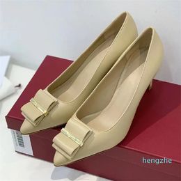 Fashion Women's Shoes Stiletto Heel High Heel Shallow Pointed Toe Show Thin Metal Square Buckle Heels 7.CM Elegant Banquet