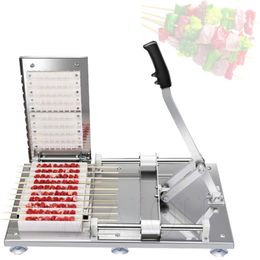 BBQ Meat String Machine Barbecue Skewer Tools Skewers Stringing Machine Grill Barbecue Kitchen Accessories