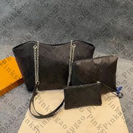 Pink sugao designer shoulder tote chain bags clutch bag wallet women handbag purses fashion large capacity handbag pu leather high quality 3pcs/set sisi-230516-48