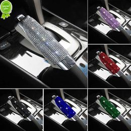 New Universal Crystal Car Handbrake Covers Anti-slip Auto Gear Shift Collars Diamond Car Bling Accessories Interior for Woman