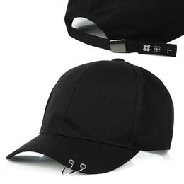 Ball Caps New Fashion Men Women Baseball Cap Solid Cotton Rings Snapback Outdoor Sports Unisex Hip Hop Dance Sun Visor Hat Gorras EP0350 AA220517