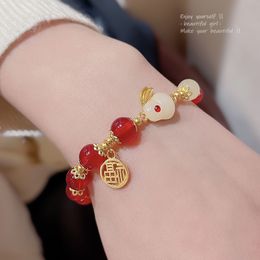 Good Luck and Happiness To You Mini Bunny Women's Bracelet Birthday Present