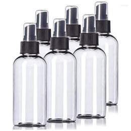 Storage Bottles 6Pcs Transparent Empty Spray 4 Oz Plastic Mini Refillable Container Cosmetic Containers