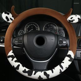 Steering Wheel Covers Automobile Cover Winter Plush Car Handle For Diameter 36 38 40Cm Cute Accessories Decoration Women