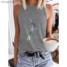 Women's Tanks Camis Simple text printing funny women's Vest sleeveless summer breathable vest casual young women's T-shirt women's Vest Top T230517