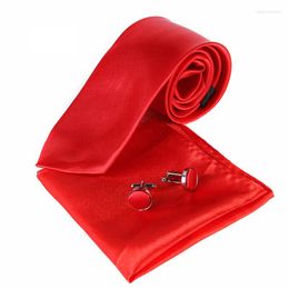 Bow Ties 8cm Mens Pocket Square Cufflinks Set Neck Tie Hanky Neckties Handkerchiefs Wedding Business Groom 160 Sets