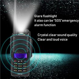 Walkie Talkie Waterproof Hunting Mountaineering Portable Handheld Adjustable Two-way Radio Outdoor Equipment US Plug