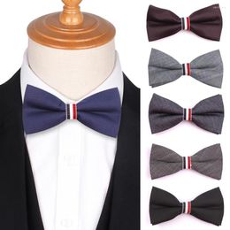 Bow Ties Fashion Student Bowtie Cotton For Wedding Party Cravats Adjustable Casual Girls Boys Bowties Tie Men Women