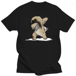 Men's T Shirts Funny Dabbing Pekingese Dog T-shirt For Men Drop Summer Short Sleeve Cotton Plus Size Custom Team Tee 4XL 5XL 6XL