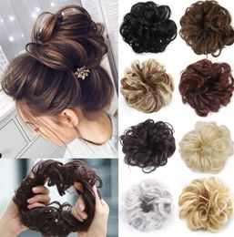 9-inch loop elastic flower bud curly hair bun with many styles to choose from supporting customization