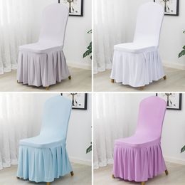 elastic wedding chair covers polyester banquet household restaurant party seat cover