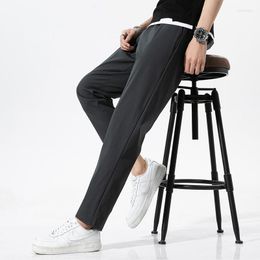 Men's Pants Men'S Spring And Summer Quick Dried Loose Fit Sports 9-Point Trousers Youth Student Versatile Fashion Casual Male