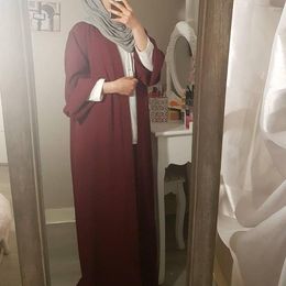 Ethnic Clothing Plain Abaya Dubai Kimono Cardigan Turkey Hijab Muslim Dress African Dresses Abayas For Women Kaftan Caftan Islam Clothi