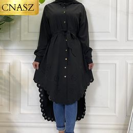 Sets 2021 New Fashion Long Sleeve Loose Blouse Plus Size Tunic Blouse For Female Kaftan Women Muslim Shirt Tops Islamic Clothes Arab
