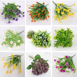 Decorative Flowers Green Plastic Artificial Plant In Garden Shrubs | Fake Grass Wedding Room Christmas Decoration Party Office Fa