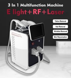 IPL Hair Removal Machine Q Switch Yag Laser Tattoo Remove Treatment RF Skin Care Pigment Facial Therapy Beauty Machine 3 in 1