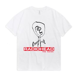 Men's T-Shirts Rock Band Radiohead The Bends Graphic T Shirts 90s Vintage Punk Hip Hop Short Sleeve Tee Shirt Oversized Streetwear T-shirt Male 230517