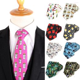 Bow Ties Print Casual Funny Necktie For Party Boys Girls Neck Tie Wedding Groom Wear Men Gravata