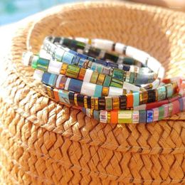 Strand YUOKIAA Luxury Tila Beads Bracelets Fashion Jewellery Handmade Miyuki Summer Beach Stretch Bracelet For Women Girl Wholeasale 2023