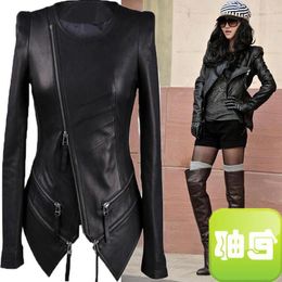 Women's Jackets 2023 Autumn Sheepskin Genuine Jacket Women Short Slim Round Neck Leather Clothes Plus Size Women's Fashion Coat