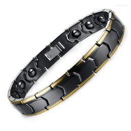 Link Bracelets Fashion White Ceramic Bracelet Bangle Energy Magnetic Hematite