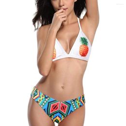 Women's Swimwear Sexy Bikini Push Up Women Bohemian Swimsuit Beachwear Thong Bathing Suit Brazilian Swimming Summer For Female