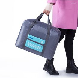 Storage Bags Simple Travel Bag Portable Foldable Large Capacity Light Luggage LOGO Customized Organizer Collation Case