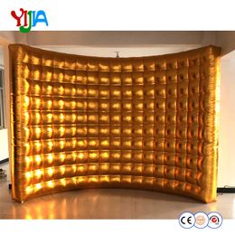 Wedding Party 10ft photo booth backdrop inflatable wall silver or gold outside or inside