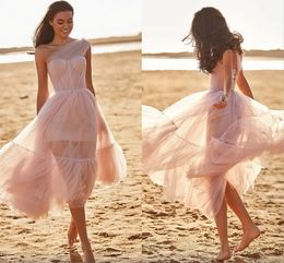 Elegant One Shoulder Sleeveless Evening Prom Dress Tulle Corset Maxi Fashions Outfits Tea-Length Homecoming Party Gown Vestidos De Fiesta robe soiree