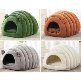 Cat Beds Winter Bed Pet Nest Small Cushion Comfortable Deep Sleep Insect Shape Household Supplies For Tent Indoor Cave