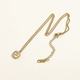 20 Stil Luxus Designer Halskette Vergoldet Halsketten Kette Brief Anhänger Frauen Hochzeit Schmuck Zubehör Geschenk