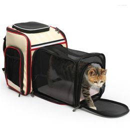 Dog Car Seat Covers Pet Supplies Expandable Multifunctional Large Capacity Cat Backpack Go Out Portable Litter Oxford Cloth Foldable Bag