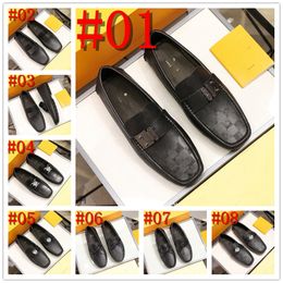 23SS Genuine Leather Men Casual Shoes Luxury Brand Italian Men Loafers Moccasins Breathable Slip on Black Driving Shoes Plus Size 38-46
