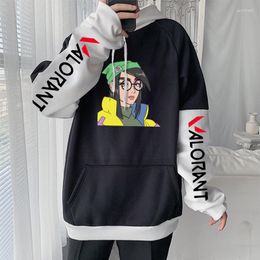 Men's Hoodies Funny Killjoy Manga 90s Vintage Graphics Harajuku Shooting Game Valorant Long Sleeve Pullovers Cartoon Girl Sweatshirts