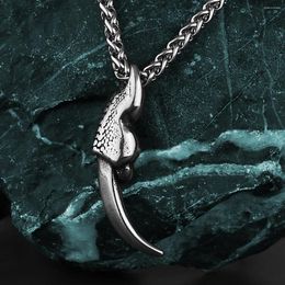 Pendant Necklaces Retro Simple Dragon Claw Necklace Unisex Fashion Animal 316L Stainless Steel Gift Jewellery