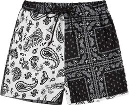 Boho Floerns Mens Sports Shorts Men's Brand Summer Tribal Print Drawstring Waist with Pocket Fashion Pants Beach Active Jogging Short for Men Women