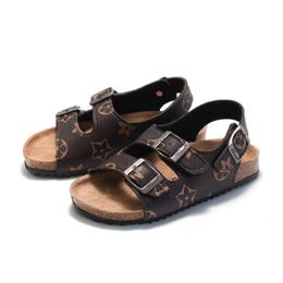 Sandalen 22–35, für Kinder, Kleinkinder, Kindergrößen, Pu-Leder, Sandalen, Jungen, Mädchen, Jugend, Sommerschuhe, flache Sandale, rutschfest, für Strand, Bad, Outdoor, Laufschuhe