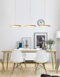 Chandeliers Nordic Thin Minimalist Modern Solid Wood Art Dining Room Bedroom Bar Table Creative Led 3 Head Chandelier