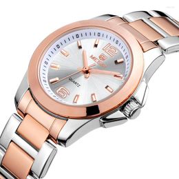 Wristwatches Fashion Top Men's Simple Minimalism Steel Quartz Wrist Watches Black Silver Analogue Dress Clock Relogios For Business Man