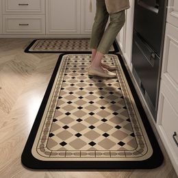 Carpets Retro Absorbent Kitchen Mats Healthy Double-sided Non-slip Oil-absorbent Easy To Clean Door Bathroom