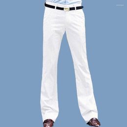 Men's Suits 2023 Men Spring Summer Business Casual Suit Pants Solid High Waist Long Male Office Formal Trousers H116