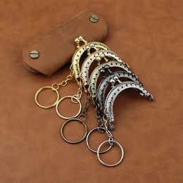 Bag Parts Accessories 10Pcs 5CM Metal Coin Purse Frame For With Key Ring Hardware Kiss Clasp To The Wallet Clutch s Sew 230517