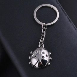 10pcs Chaveiro Fashion Casual Animal Ladybug Keychains Alloy Charm Keyring Keyfobs Creative Metal Car Key Holder Jewelry Gift278F