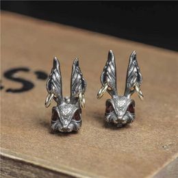 Stud Vintage Gothic Rabbit Earrings For Women Men 2023 New Trendy Hip Hop Ear Studs Her Gift Jewelry Accessories Z0517