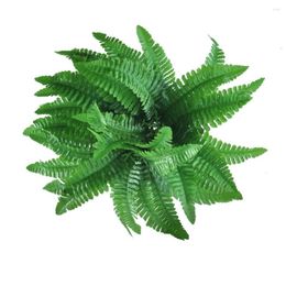 Decorative Flowers 2pcs Persian Grass Fern Greenery Plant Artificial Flower Leaves Plants For Wedding Office Living Room Decorations