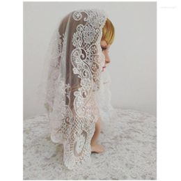 Ethnic Clothing White Embroidery Lace Veil Catholic For Lady Head Covering