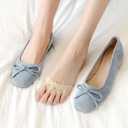 Women Socks High Calluses Five Pads Pain Forefoot Cushions Of Corns Insoles Half Ball Toes Foot Pad Inserts Shoes For Heels Care