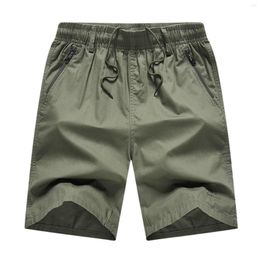 Running Shorts Male Spring Summer Striped Pocket Tether Cropped Pants Athletic Functional Cargo Men Spandex Mens Comfy