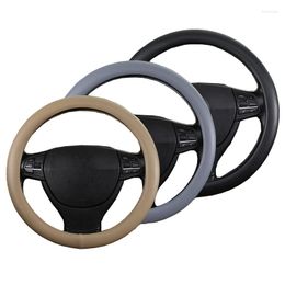 Steering Wheel Covers Car Cover 3 Color Choices For 37 - 38 CM 14.5"-15" M Size Foaming Pressure Hole Fashion Steering-Wheel